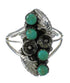 Genuine Sterling Silver Turquoise Ring Size 5-1/2 FX91889